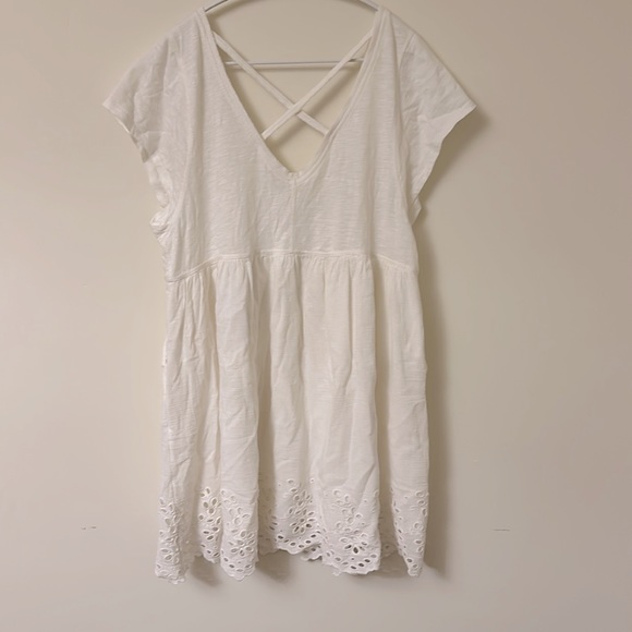 NWT Anthropologie Daily Practice Off White Dress with Pockets, Medium - Picture 3 of 5